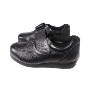 Drew Navigator II Shoes Men's Size 10 (4 W) Black Leather Retail $215